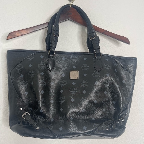 MCM Large Visetos Black Tote - Picture 1 of 12